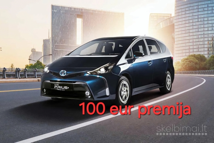 Toyota Prius + nuoma 