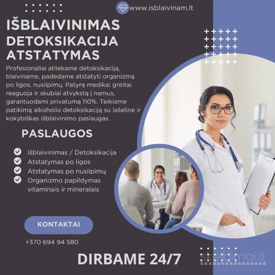 Išblaivinimas, Detoksikacija, Atstatymas 24/7