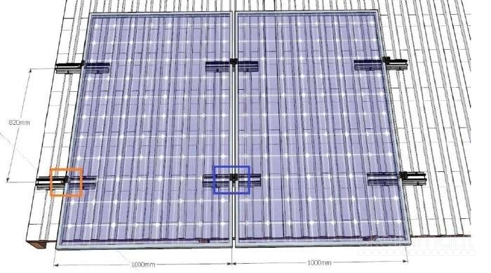 Parduodu saulės elektrinės konstrukcijas skirtas stogams su skardine danga.