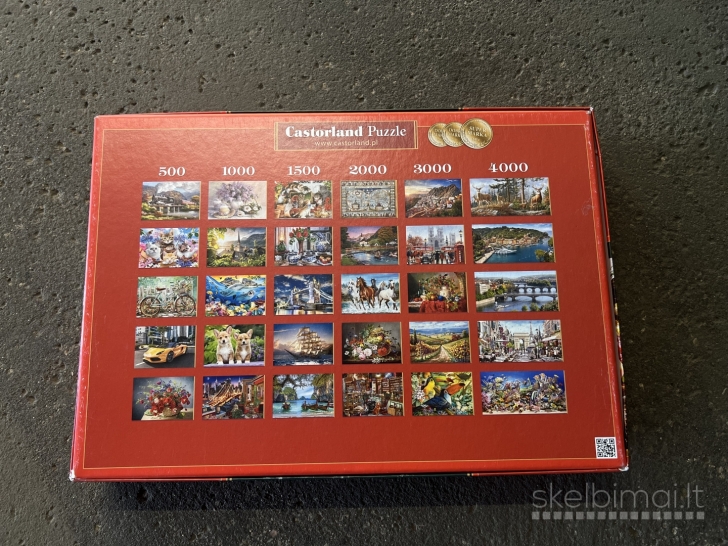 dvi puzzle deliones castorland 1000 ir 3000 daliu