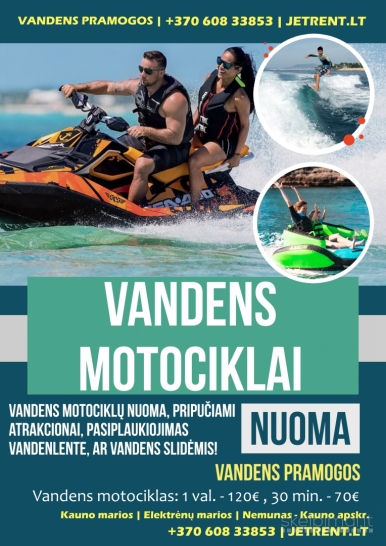 Vandens motociklu nuoma