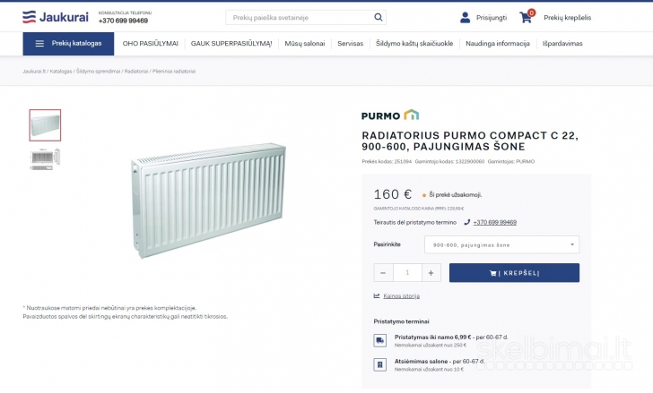 Nauji Purmo Compact radiatoriai su -40% nuolaida