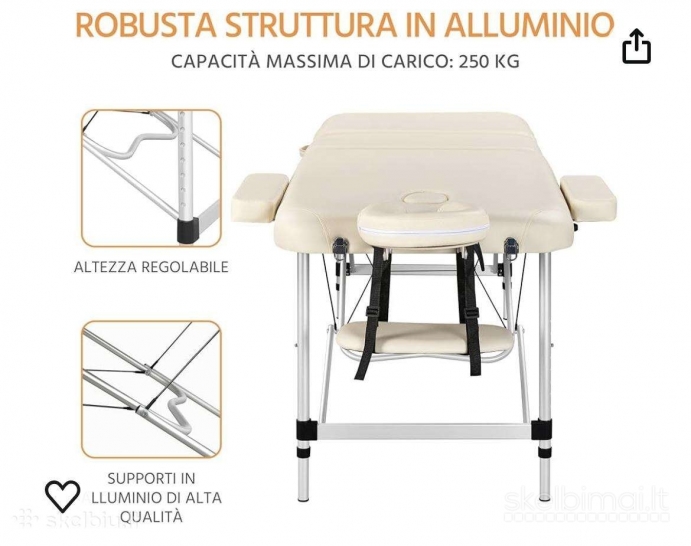 Naujas 3 dalių masažo stalas yaheetech