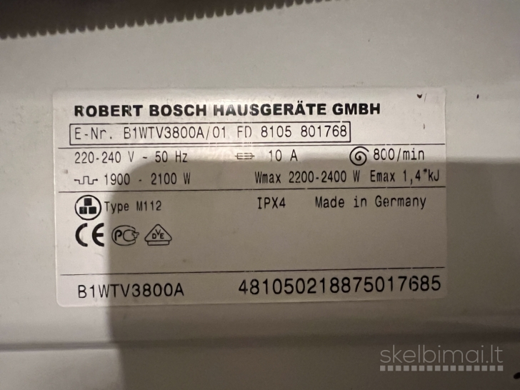 Bosch Maxx4 naudota skalbimo mašina