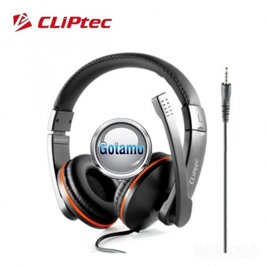 Ausinės Cliptec su išoriniu mikrofonu WWW.GOTAMO.LT