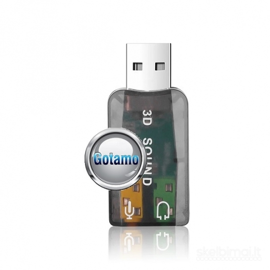 Garso korta adapteris su USB 2.0 jungtimi WWW.GOTAMO.LT