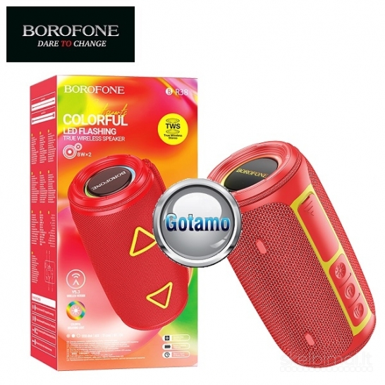 Bluetooth garsiakalbiai kolonėlės Borofone Colorful WWW.GOTAMO.LT