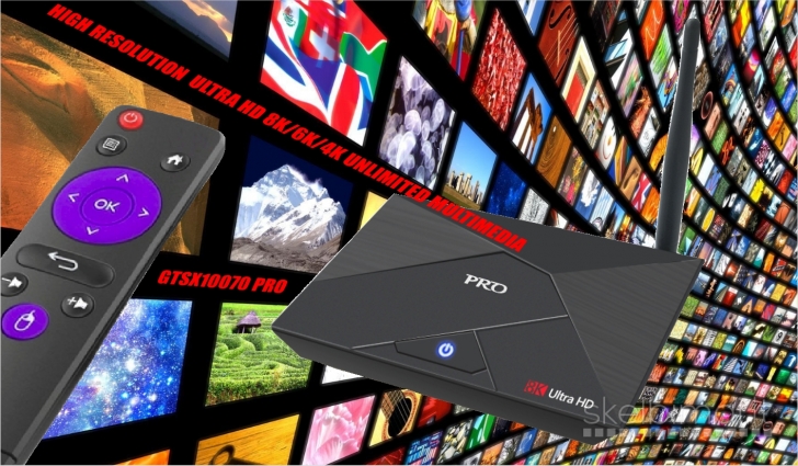 PRO 8K ULTRA TV-BOX+VIRŠ 1000 GOOGLE TV KANALŲ NEMOKAMAI! 