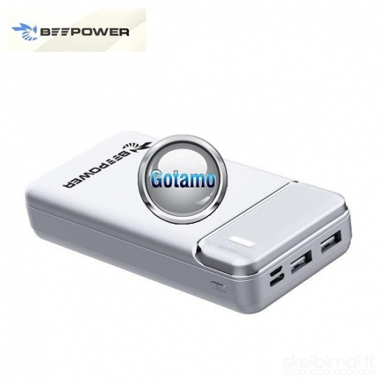 20000mAh BeePower išorinė baterija akumuliatorius (Power Bank)