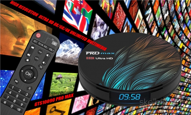 PRO MAX 8K ULTRA TV-BOX+VIRŠ+1000 GOOGLE TV KANALŲ NEMOKAMAI!