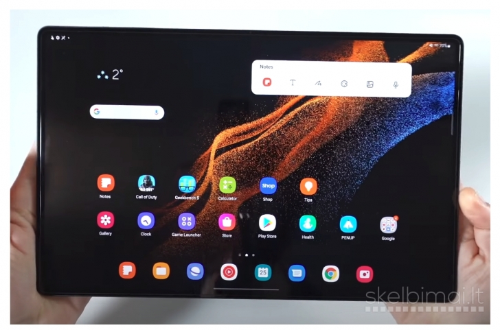 ULTRA TAB PC+2.5K 11.0"COLIŲ WQHD 144Hz+512GB/16GB RAM+SNAPDRAGON 8+5G+WIFI 7