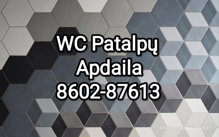 WC patalpų remontas, WC plytelių klijavimas kaunas 8602-87613