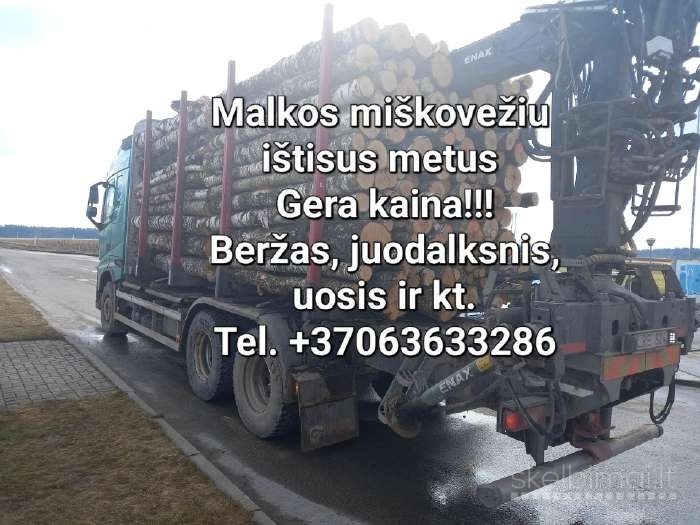 Malkos miškovežiu tel. +37063633286