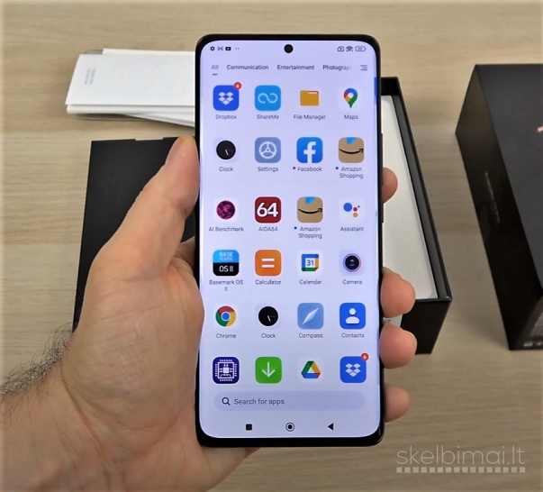 NAUJAS! XIAOMI 12 Pro+512GB+SNAPDRAGON+2SIM+5G+Wi-Fi 6