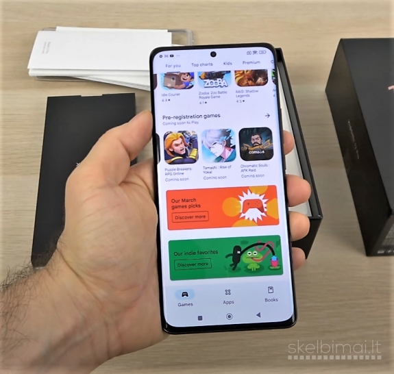 XIAOMI 12 Pro-1024GB+AMOLED DOLBY VISION+SNAPDRAGON-2SIM-Wi-Fi 6+DĖKLAS DOVANŲ!