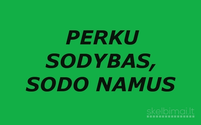 Superku sodo namus, sodybas