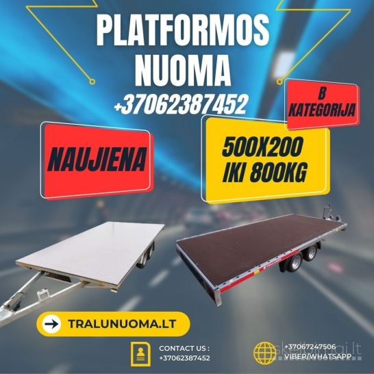  PLATFORMOS NUOMA ! 550x210 +37062387452