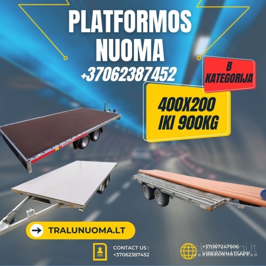  PLATFORMOS NUOMA ! 550x210 +37062387452