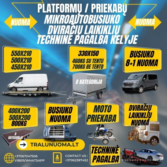 Atsilaisvino Keleivinis 9-vietis AUTOMATAS Renault Trafic Mikroautobusas Nuoma