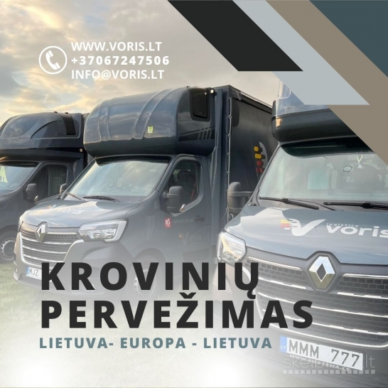 EUROPA PERVEŽIMAI LIETUVA-EUROPA-LIETUVA www.voris.lt 