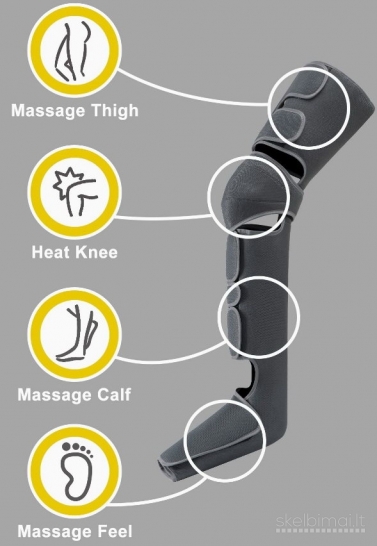 Limfodrenažinis - kompresinis kojų masažuoklis