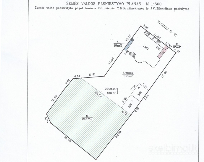 Parduodama labai geroje vietoje esanti 10,15 a žemės sklypo dalis