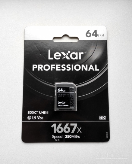 Lexar Professional atminties kortelė SDXC 64GB