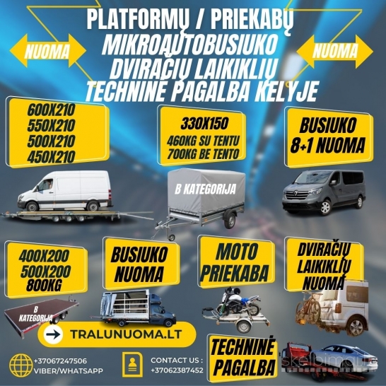 6m ilgio Platformų nuoma +37062387452