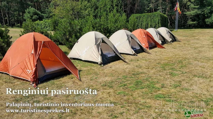 Turistinės prekės, aktyvaus laisvalaikio prekės, turistinio inventoriaus nuoma