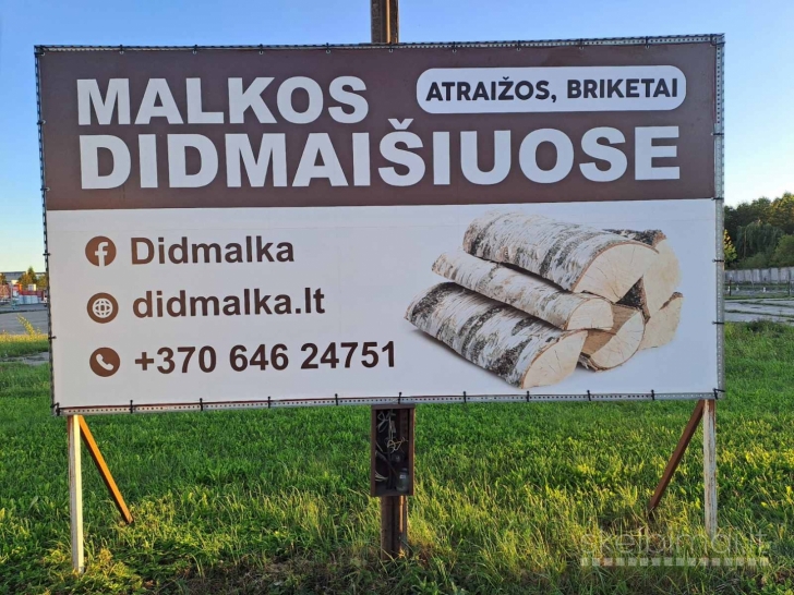 Malkos, briketai, atraižos