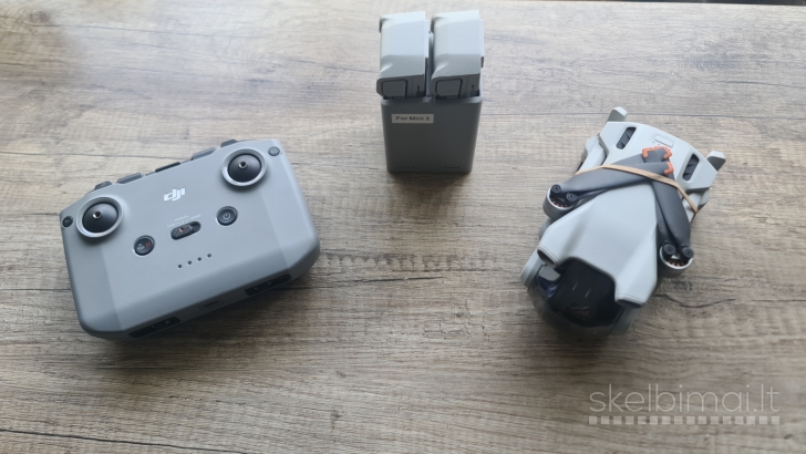 Dji mini 3 pilnas komplektas su garantija 