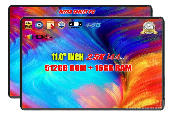 NAUJAUSIAS! ULTRA TAB PC+11"COLIŲ 144Hz+512GB/16GB RAM+SNAPDRAGON 8+5G+WIFI 7