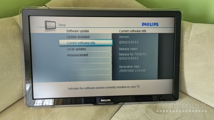 Philips 42pfl7403d/10 LCD 42" televizorius