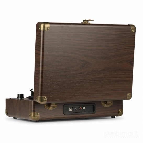 Audizio RP114W patefonas - lagaminas rudas medis