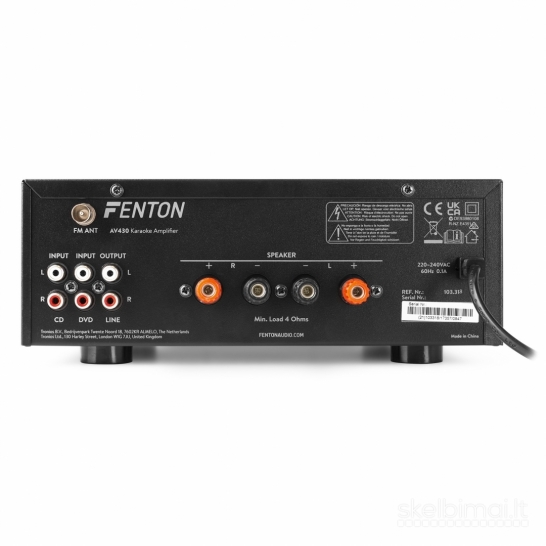 Fenton AV430B karaoke garso stiprintuvas 2x 300W