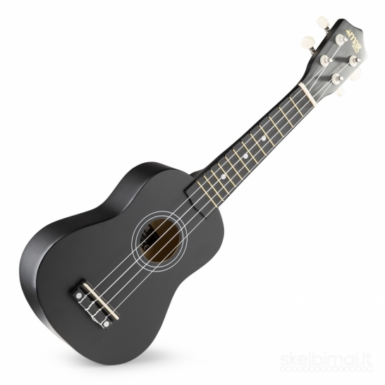 MAX UKEY Ukulele rinkinys soprano 21" juoda