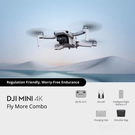 DJI Mini 4K Dronas Fly More Combo