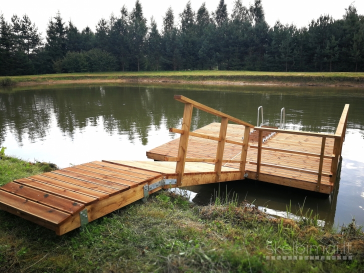 Pontoniniai Lieptai - Plaustai, Žvejybos Aikštelės, Pontonai