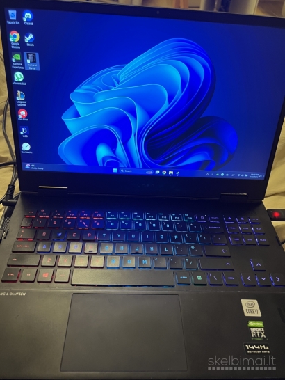 HP OMEN 15.6 RTX 3070 I7-10750H 16GB RAM 1TB SSD Laptopas