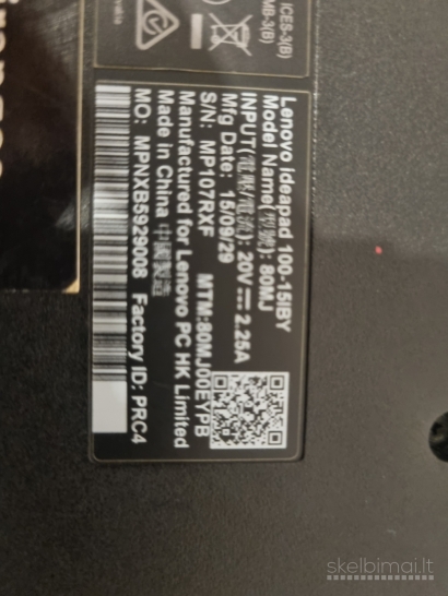 Lenovo Ideapad 100-15iby