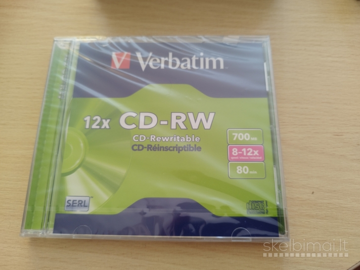 Tušti CD-rw diskai 5vnt.