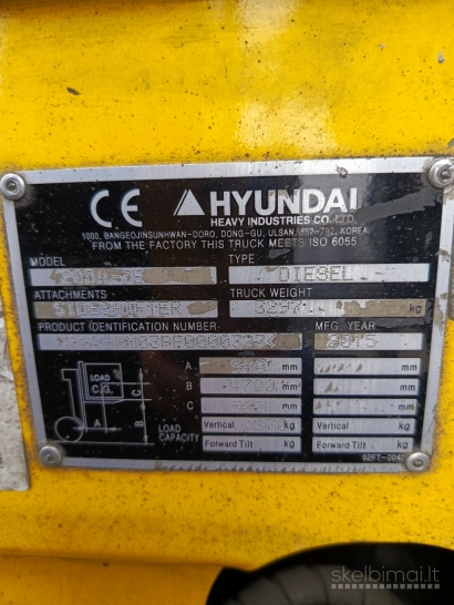 Parduodamas Hyundai krautuvas