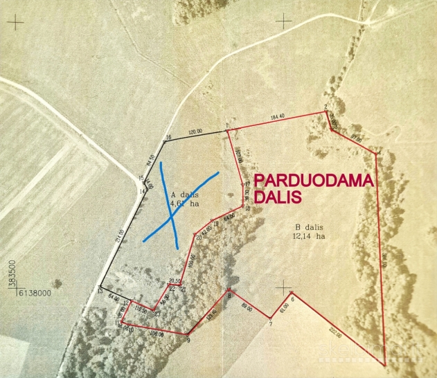 PARDUODAMAS 12,14 HA SKLYPAS