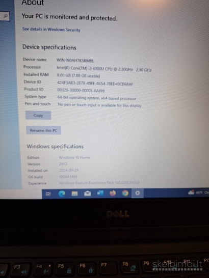 Dell Latitude E5270. i3-6100U.