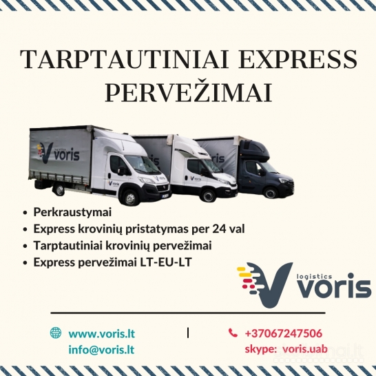 EXPRESS IŠ VISOS EUROPOS PERKRAUSTYMAI LIETUVA-EUROPE 