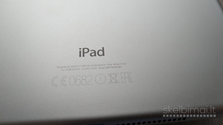 Apple iPad Air 2 4G Lte A1567 / iCloud paskyra