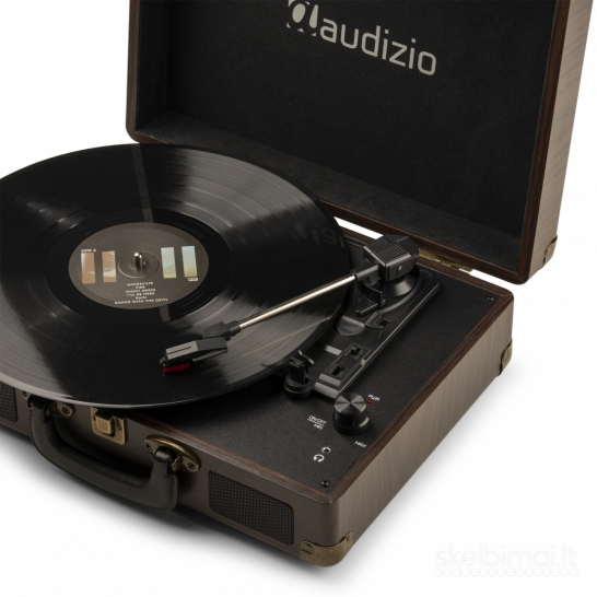 Audizio RP114W patefonas - lagaminas rudas medis