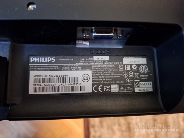 Monitorius PHILIPS LED 193V5LSB2/10.