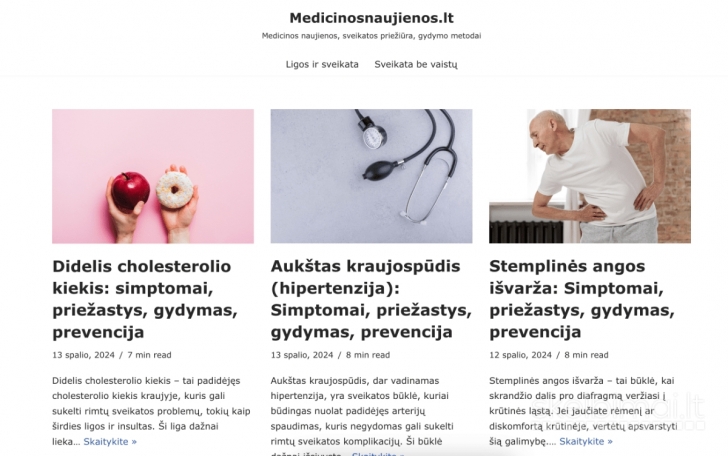 Medicinosnaujienos.lt - Medicinos naujienos, sveikatos priežiūra, gydymo metodai