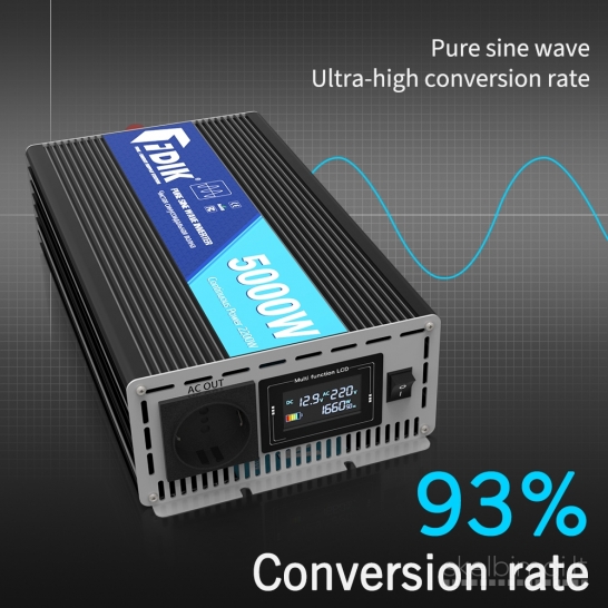 12v 24v Inverteris įtampos keitiklis 2200w 220v Eu transportui Pure sine wave